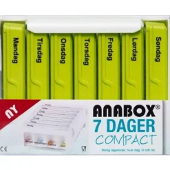 ANABOX 7 DAGE COMPACT (GRØN)