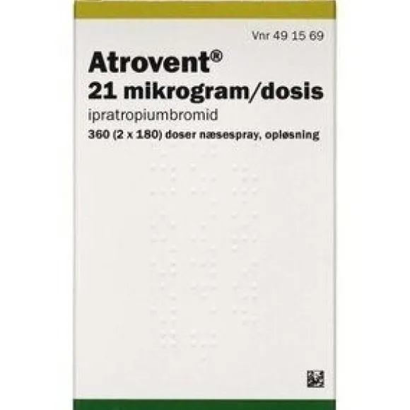 ATROVENT NÆSESPRAY (PA) 2*180 DOSER