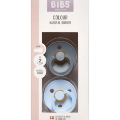 BIBS COLOUR STR2 IRON/BABY BLU