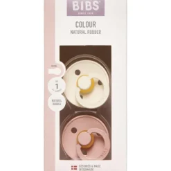 BIBS COLOUR STR1 IVORY/BLUSH
