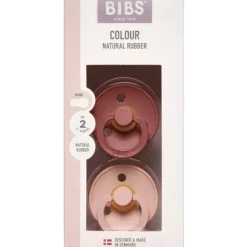 BIBS COLOUR STR2 WOODCHU/BLUSH