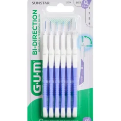 GUM BI-DIRECTION MELLEMRUMSBØRSTER (0,6 MM)