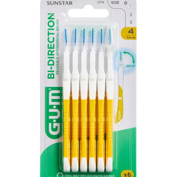 GUM BI-DIRECTION MELLEMRUMSBØRSTER (1,4 MM)