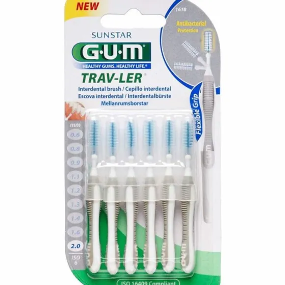 GUM TRAV-LER MELLEMRUMSBØRSTE (2,0 MM)