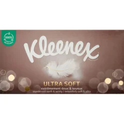 KLEENEX ULTRASOFT PAPIRSERVIETTER (BOKS - 64 STK.)
