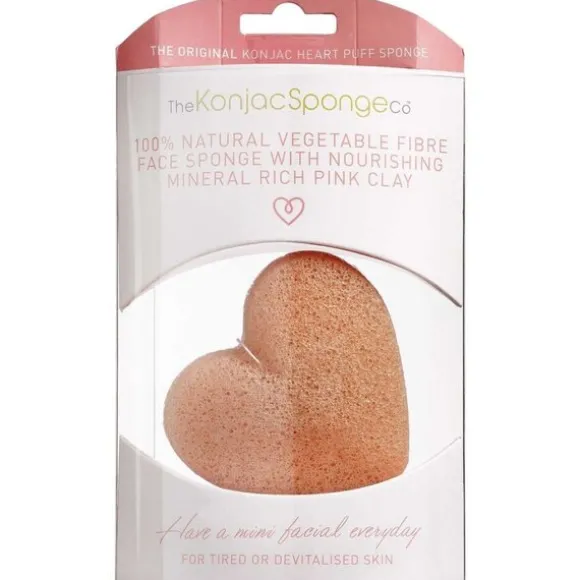 KONJAC SPONGE FACE (PINK/HJERTE)
