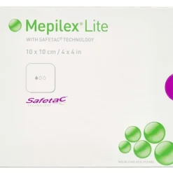 MEPILEX LITE W/SAFETAC 10X10