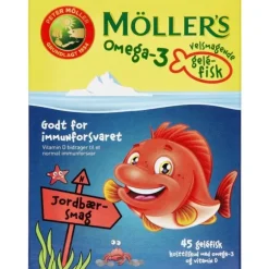 MÖLLERS OMEGA-3 FISK (JORDBÆR)