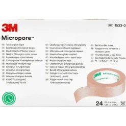 3M MICROPORE PAPIRTAPE (BEIGE/1,25 CM)