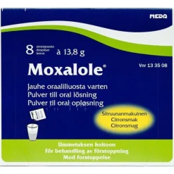 MOXALOLE PULVERE TIL ORAL OPLØSNING 8 STK