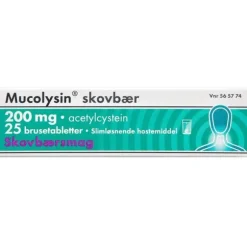 MUCOLYSIN SKOVBÆR 200 MG 25 STK