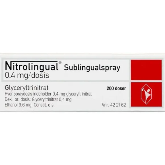 NITROLINGUAL SPRAY 0,4 MG/DOS