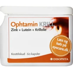 OPHTAMIN KRILL LUTEIN + KRILLOLIE KAPSLER