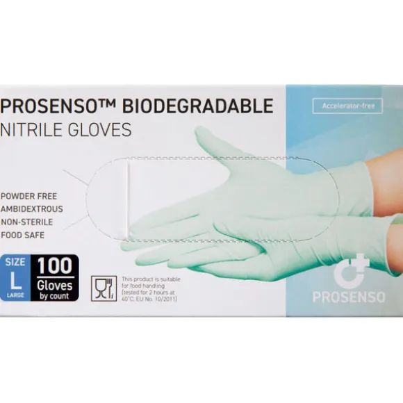 PROSENSO BIODEGRADABLE NITRILHANDSKER (L)