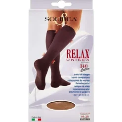 SOLIDEA RELAX UNISEX COTTON KNÆSTRØMPER (M/NATUR/LUKKET)