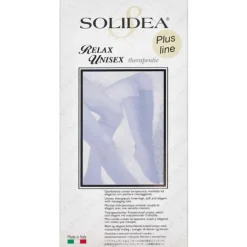 SOLIDEA RELAX UNISEX THERAPEUTIC STRØMPE (NATUR MED ÅBEN TÅ STR. L+)