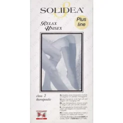 SOLIDEA RELAX UNISEX THERAPEUTIC STRØMPE (L/NATUR/LUKKET)