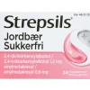 STREPSILS JORDBÆR SUKKERFRI 24 STK