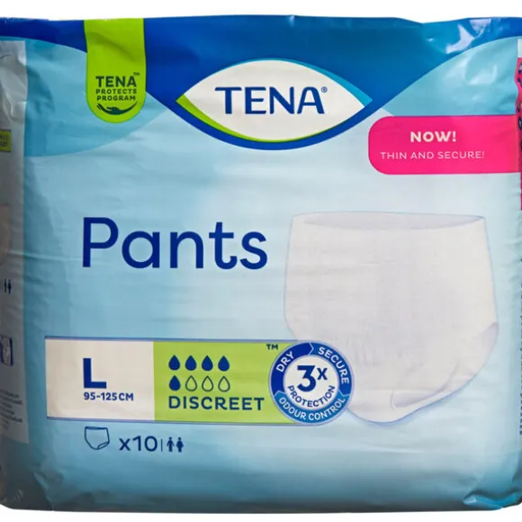 TENA PANTS DISCREET STR L