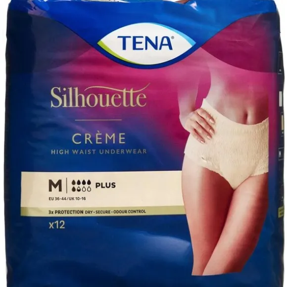 TENA SILHOUETTE PLUS CREME UNDERWEAR PANTS (M)