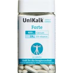UNIKALK FORTE TABLETTER (120 STK)