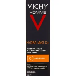 VICHY HOMME HYDRA MAG C+ ANSIGTS- OG ØJENCREME 50 ML