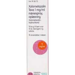 XYLOMETAZOLIN "TEVA" 1 MG/ML